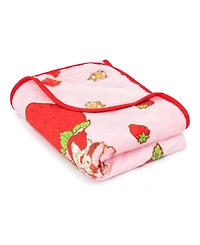 Jay Franco Strawberry Shortcake Strawberries Galore Travel 2 Piece Pillow Throw Set