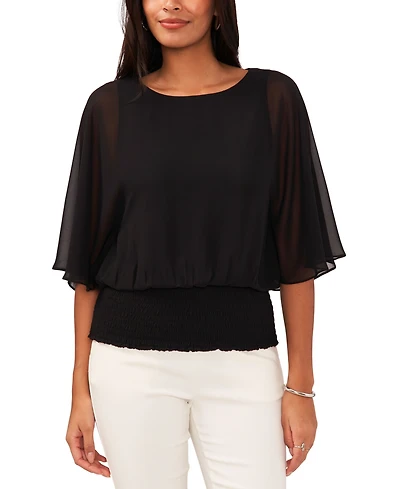 Sam & Jess Women's Smocked-Waist Top