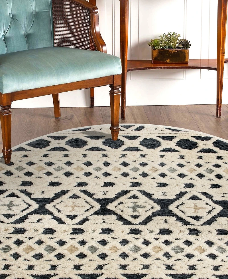 Closeout! Lr Home Sweet SINUO54114 6' x 6' Round Area Rug