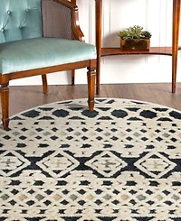 Closeout! Lr Home Sweet SINUO54114 6' x 6' Round Area Rug