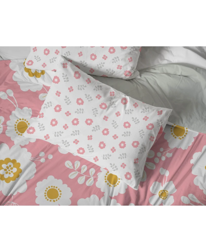Saturday Park Cutout Floral 100% Organic Cotton Full Bed Set