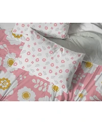 Saturday Park Cutout Floral 100% Organic Cotton Full Bed Set