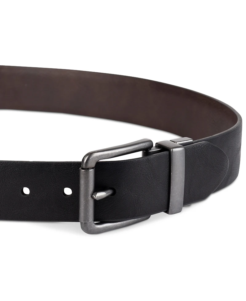 Levi's Men's Plaque Buckle Reversible Stretch Belt