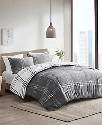 Intelligent Design Pike Plaid Reversible Comforter Set, Twin/Twin Xl