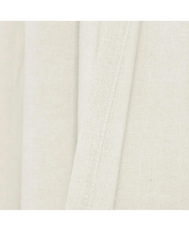 Lush Decor Faux Linen Grommet Window Curtain Panels 52X84 Set