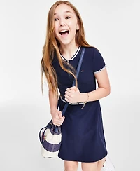 Tommy Hilfiger Big Girls Quarter Zip Dress