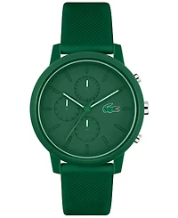 Lacoste Men's L 12.12. Chrono Green Silicone Strap Watch 43mm