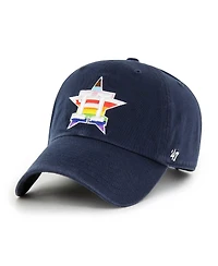 Men's '47 Brand Navy Houston Astros Team Pride Clean Up Adjustable Hat