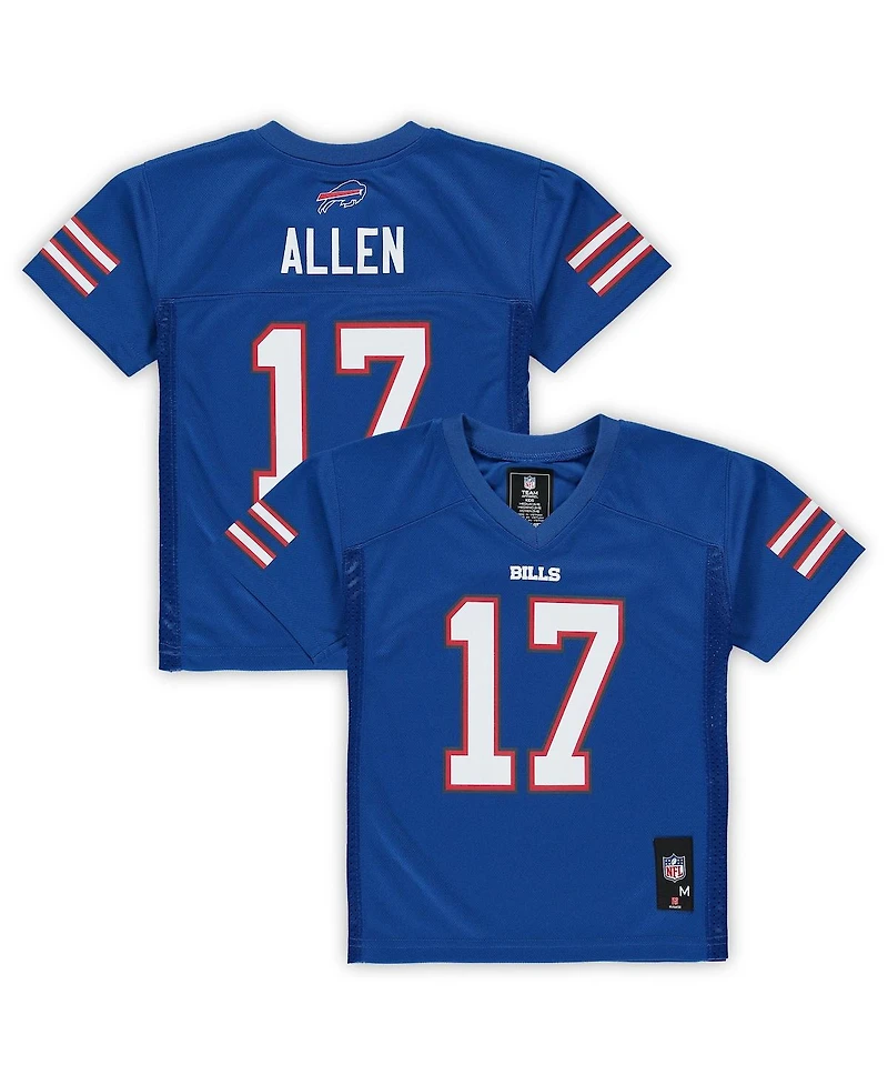 Preschool Boys and Girls Josh Allen Royal Buffalo Bills Replica Player Jersey