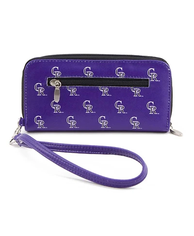 Women's Colorado Rockies Zip-Around Wristlet Wallet