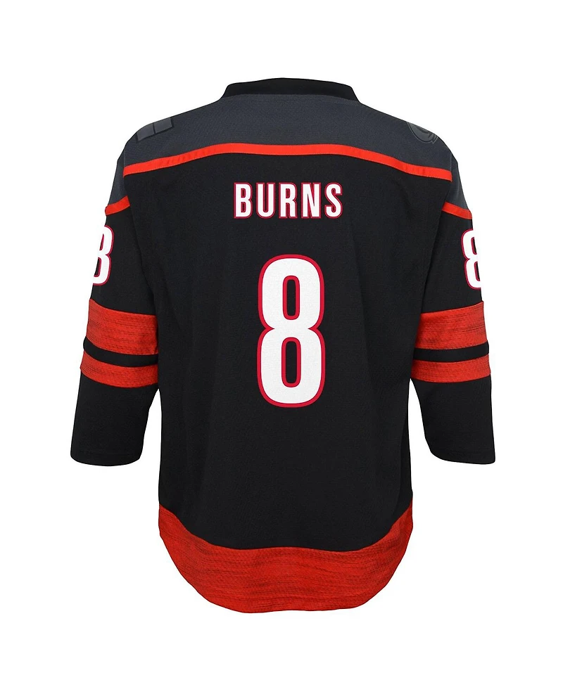Big Boys and Girls Brent Burns Black Carolina Hurricanes Replica Player Jersey