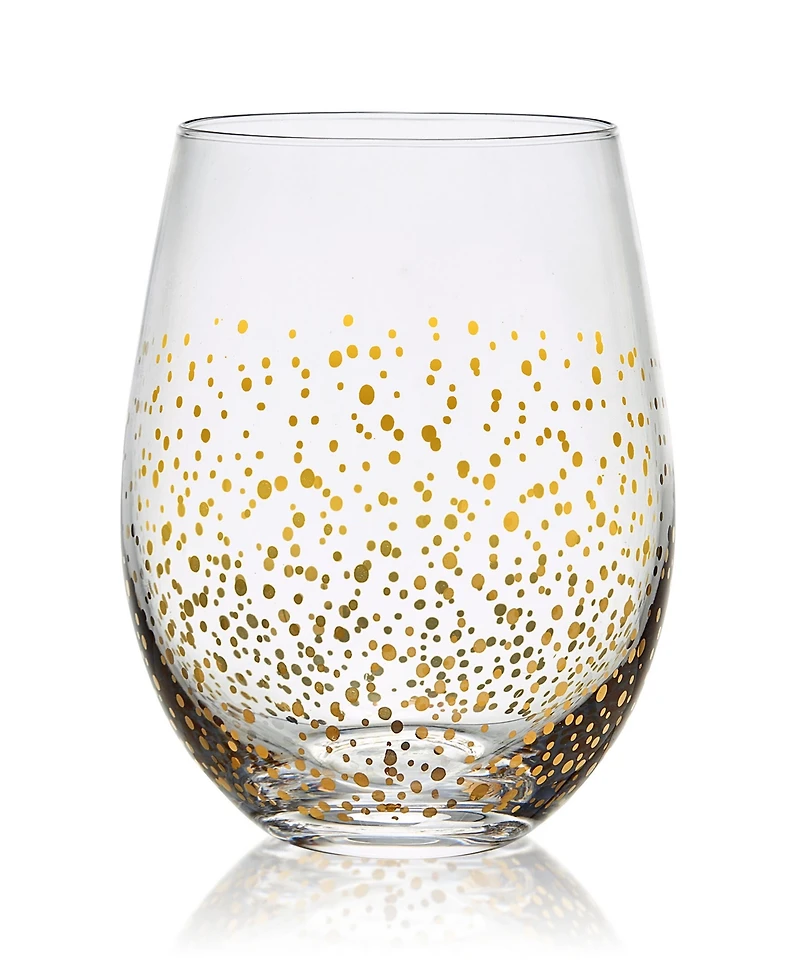 Mikasa Party 18 Ounce Stemless Wine Glass 4-Piece Set