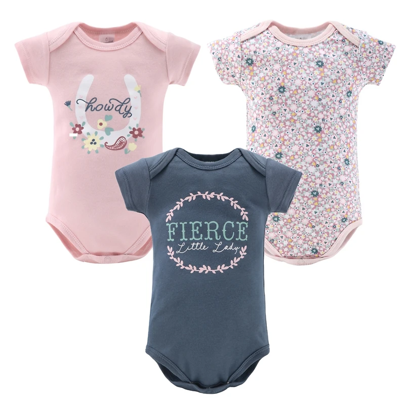 The Peanutshell Baby Girls Newborn Layette Gift Set Girls, Blue Pink Prairie Floral, 16 Essential Pieces
