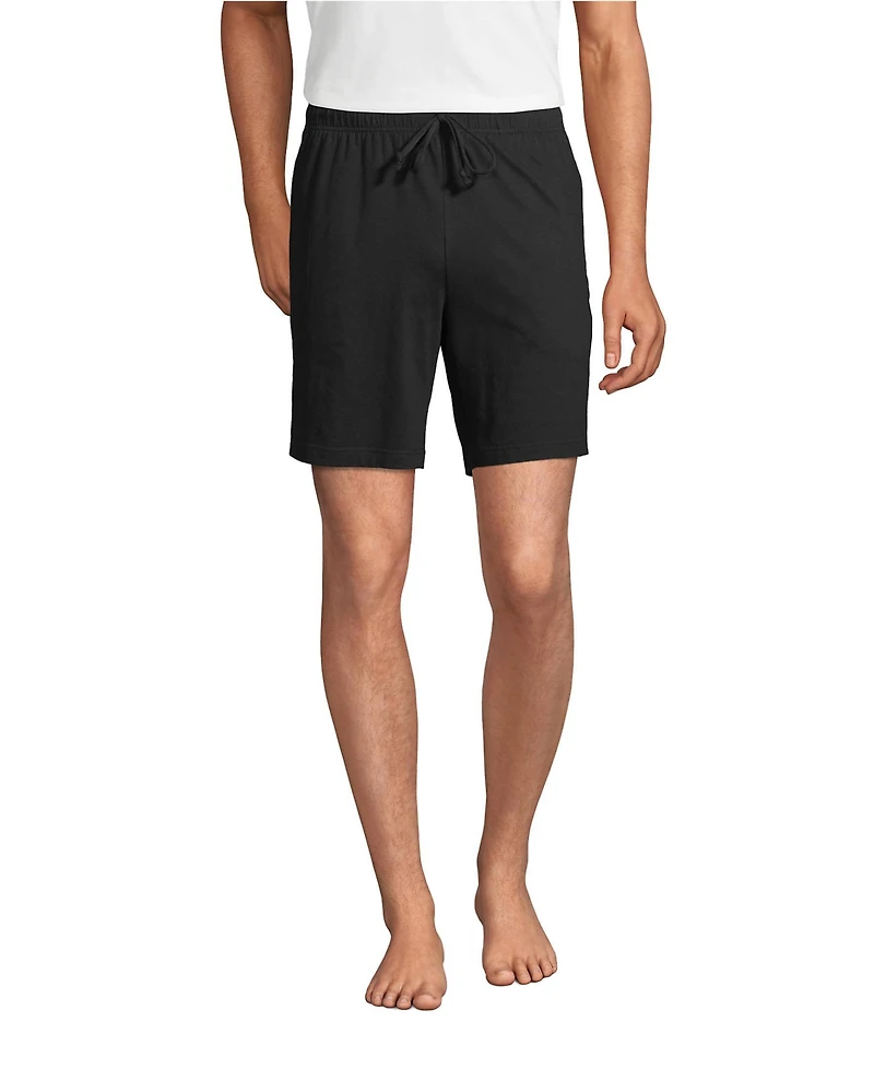 Lands' End Men's Knit Jersey Pajama Shorts