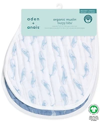 aden by aden + anais Oceanic Burpy Bibs, Pack of 2