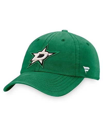 Men's Fanatics Kelly Green Dallas Stars Core Primary Logo Adjustable Hat
