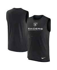 Men's Nike Black Las Vegas Raiders Muscle Trainer Tank Top