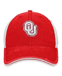Women's Top of the World Crimson, White Oklahoma Sooners Radiant Trucker Snapback Hat