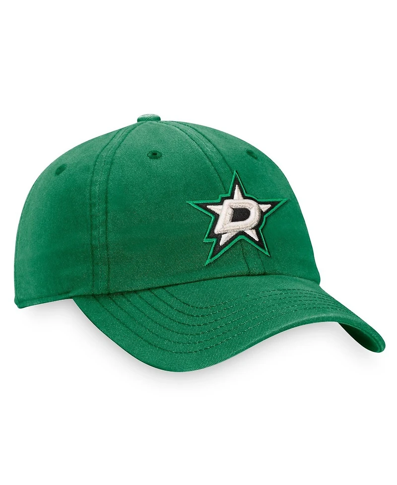 Men's Fanatics Kelly Green Dallas Stars Core Primary Logo Adjustable Hat