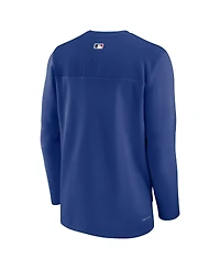 Men's Nike Royal Chicago Cubs Authentic Collection Game Time Performance Half-Zip Top