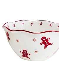 Euro Ceramica Winterfest 3-Piece Candy Bowl Set