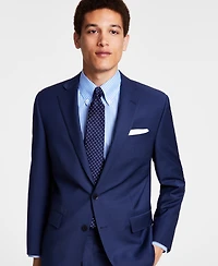 B by Brooks Brothers Men's Classic-Fit Stretch Wool Blend Suit Separates Jacket