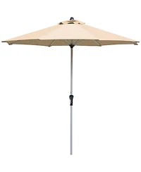 9' Patio Market Umbrella Table Aluminum Crank