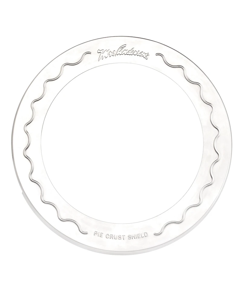 Mrs. Anderson's Baking Pie Crust Protector Shield, Pie Weights, and Easy Crust Maker, For 9.5" and 10" Pies