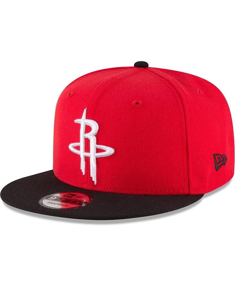 Men's New Era Red, Black Houston Rockets Two-Tone 9FIFTY Adjustable Hat