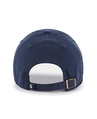 Men's '47 Brand Navy Seattle Mariners Team Pride Clean Up Adjustable Hat