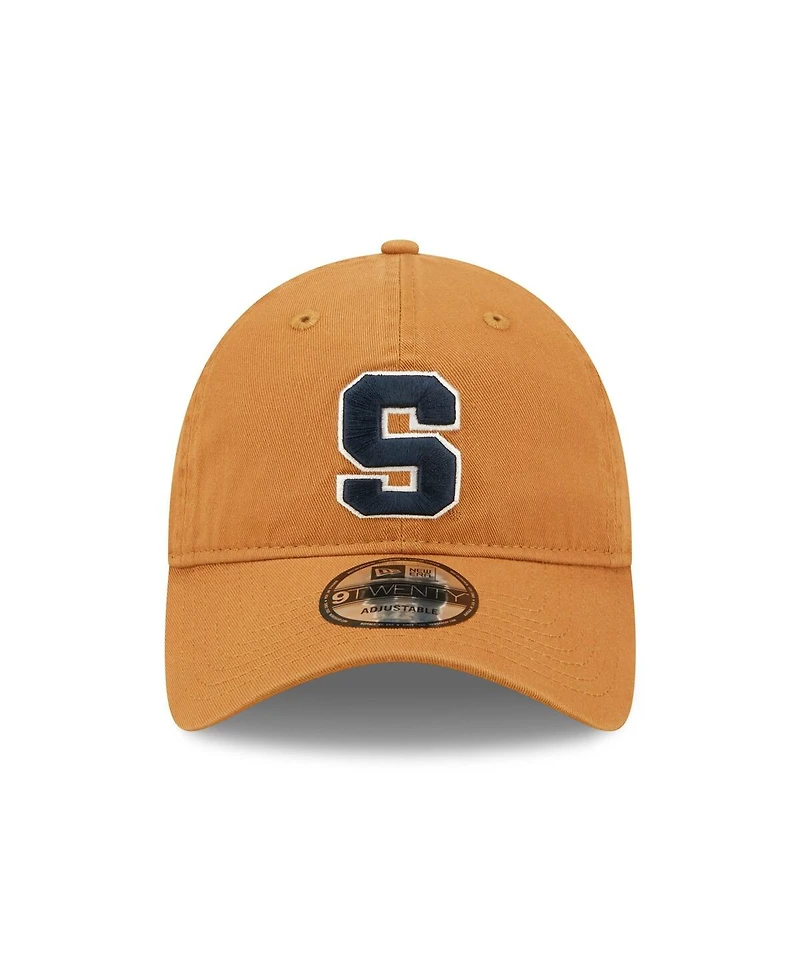 Men's New Era Khaki Syracuse Orange Core Classic 2.0 9TWENTY Adjustable Hat