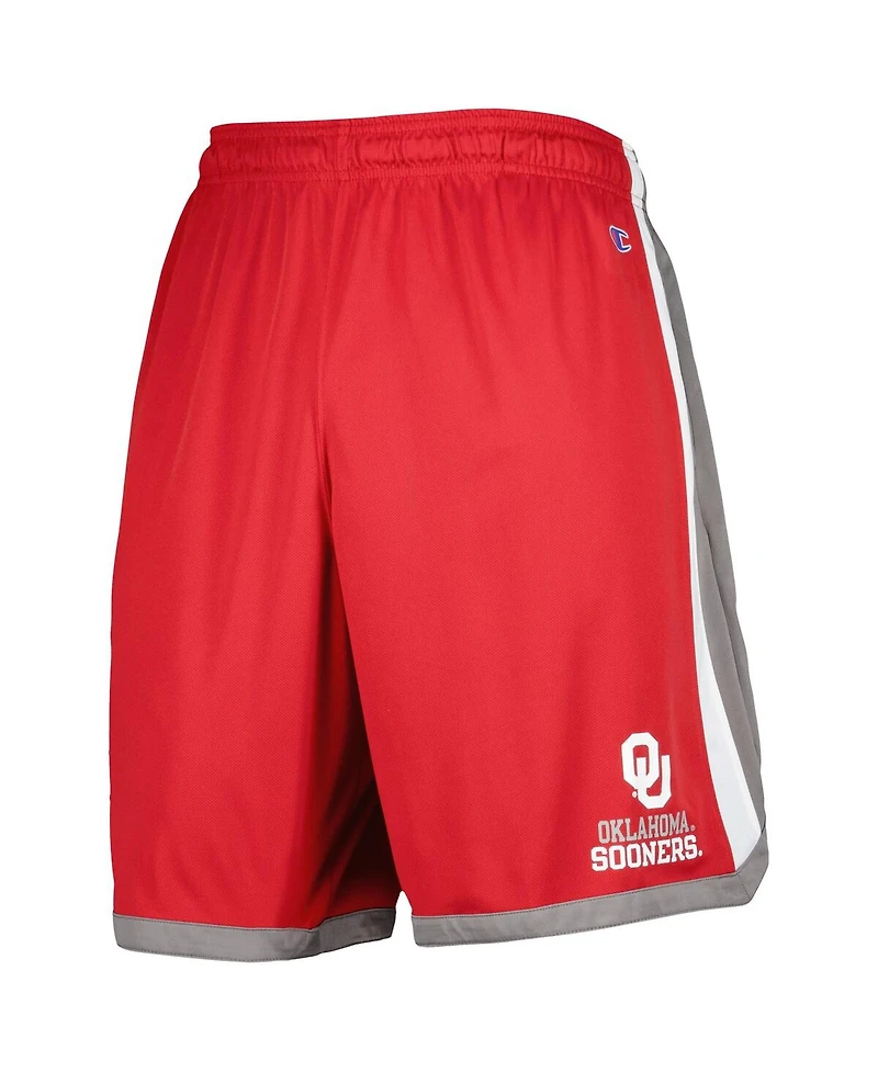 Men's Champion Crimson Oklahoma Sooners Basketball Shorts