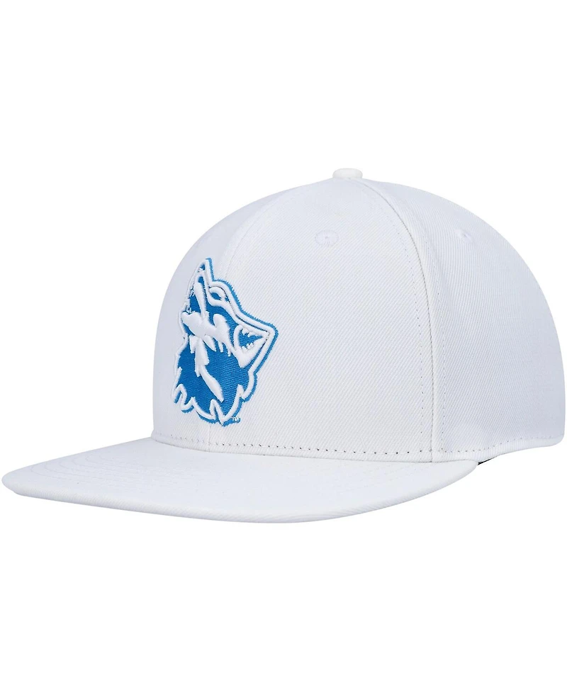 Men's Pro Standard White Cheyney Wolves Mascot Evergreen Wool Snapback Hat