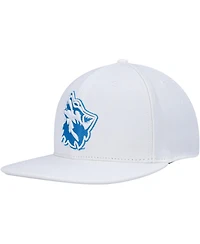 Men's Pro Standard White Cheyney Wolves Mascot Evergreen Wool Snapback Hat