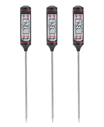 Cheer Collection 3 Pack Instant Read Digital Food Thermometer