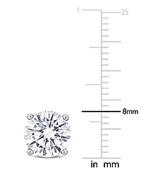 Lab-Created Moissanite Stud Earrings (4 ct. t.w.) in 14k White Gold