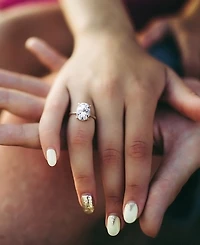 Moissanite Oval Ring (4-7/8 ct. t.w.) 10k Gold