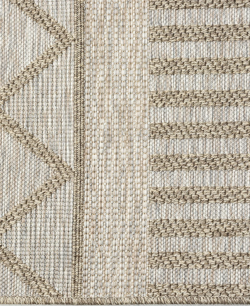 Closeout! Lr Home Oliva OLIVA82118 5' x 7' Outdoor Area Rug