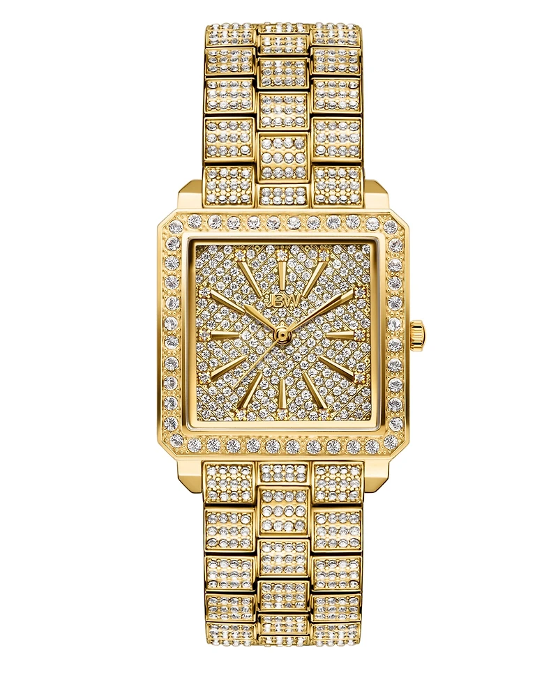 Jbw Women's Cristal 18k Gold-plated Stainless Steel Watch, 28mm