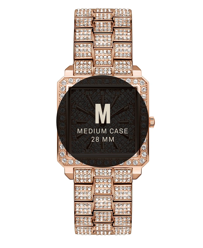 Jbw Women's Cristal 18k Rose Gold-plated Stainless Steel Watch, 28mm