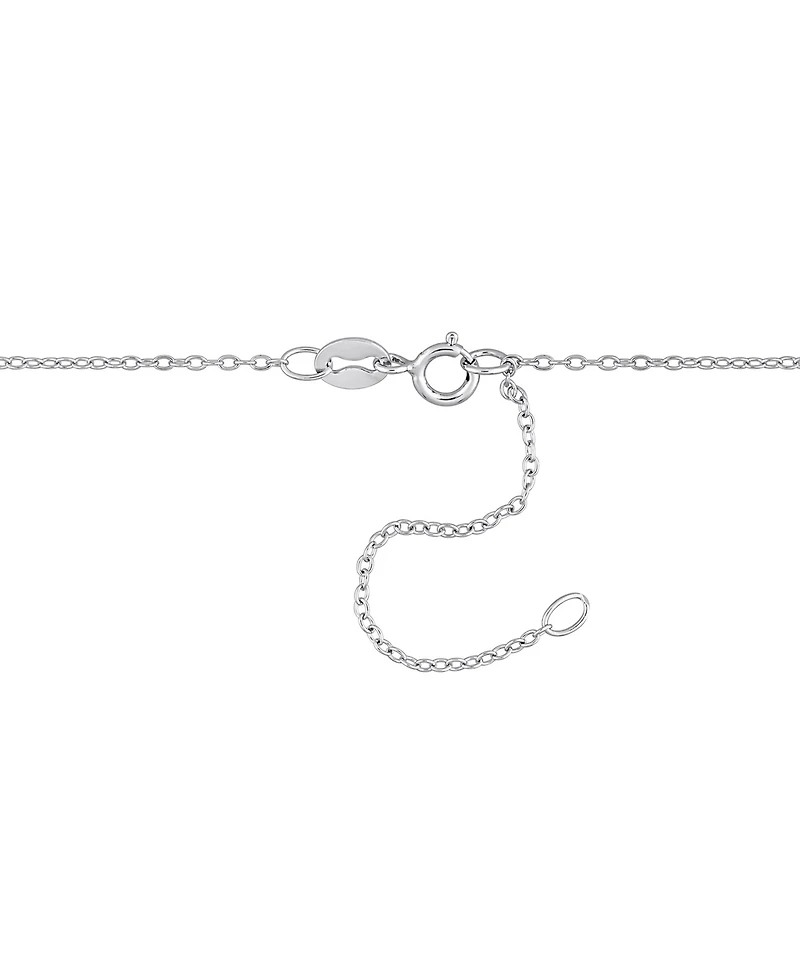 Moissanite Heart Halo Pendant Necklace (2 ct. t.w.) in Sterling Silver, 18" + 2" extender
