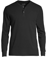 Lands' End Men's Knit Rib Pajama Henley