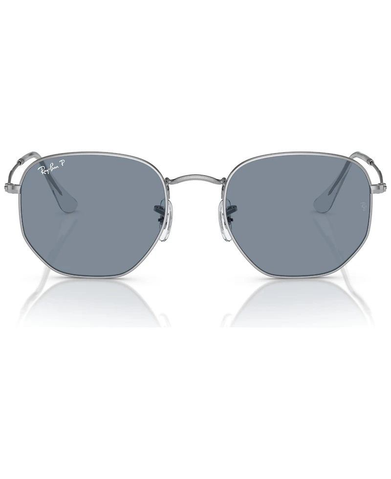 Ray-Ban Unisex Geometric Polarized Metal Sunglasses, RB3548N