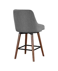 Bagford 26" Swivel Counter Stool with Legs Fabric
