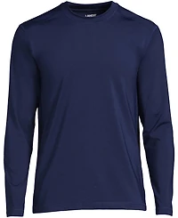 Lands' End Men's SunShade Upf 50 Long Sleeve Swim Tee Cooling Rash Guard
