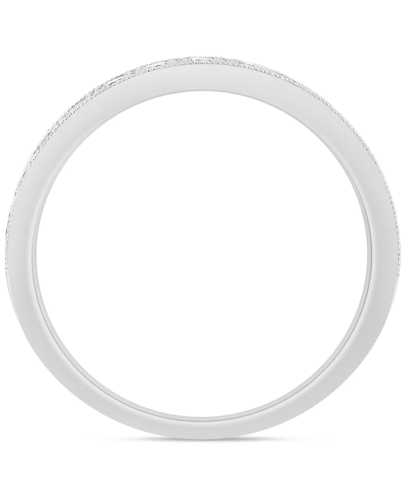 Diamond Milgrain Band (1/2 ct. t.w.) 14k White or Yellow Gold