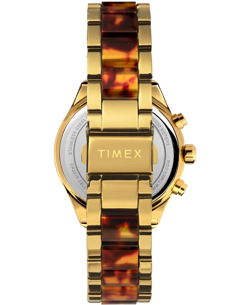 Timex Women's Quartz Analog Premium Dress Alloy Gold-Tone Watch 38mm