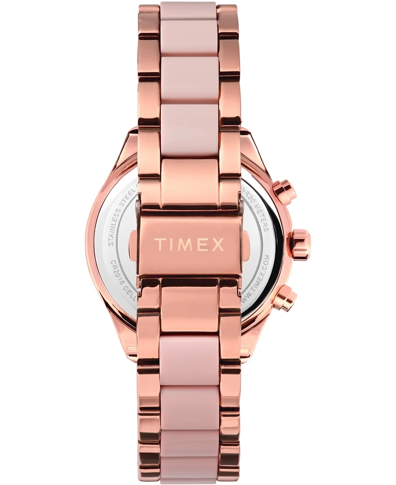 Timex Women's Quartz Analog Premium Dress Alloy Rose Gold Watch 38mm