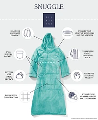 Ella Jayne Wearable Weighted Snuggle Blanket, 50" x 75"