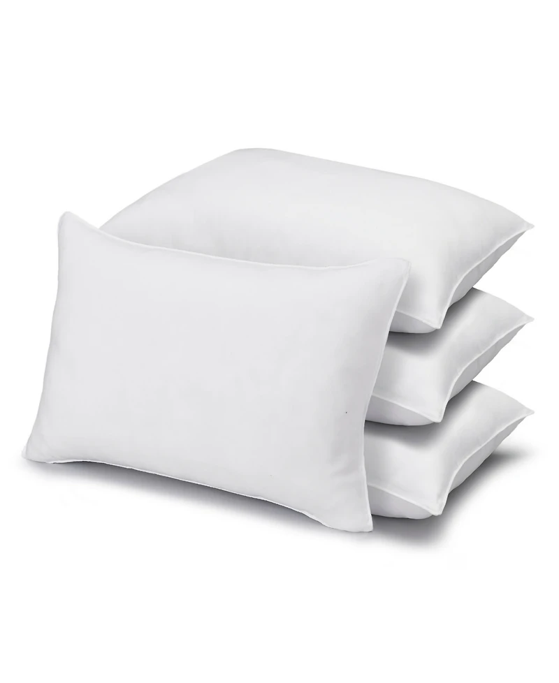 Ella Jayne Superior Cotton Blend Shell Soft Density Stomach Sleeper Down Alternative 4-Pack Pillows, King